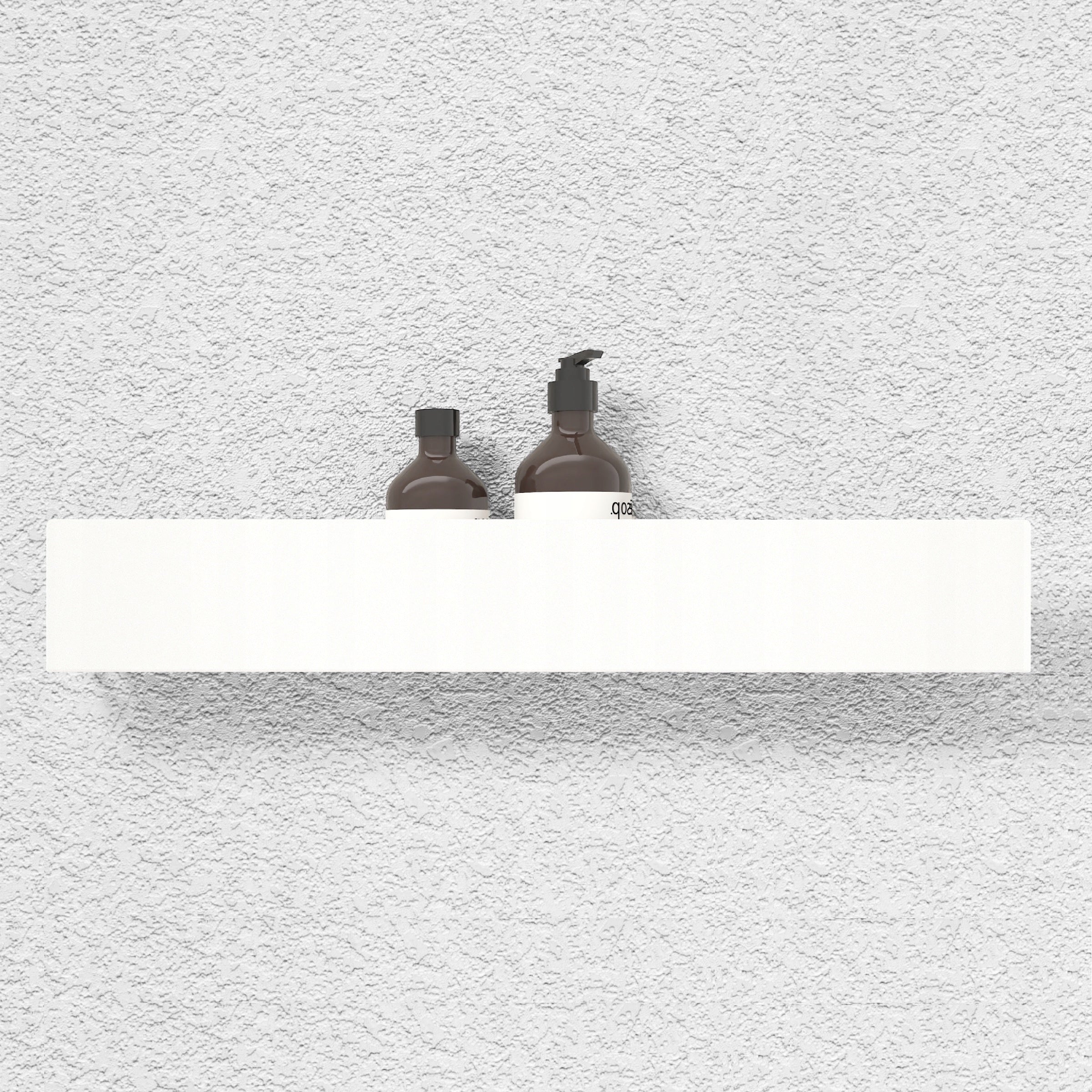METAL BATHROOM WALL SHELF WHITE HANGING STAINLESS STEEL 60 cm + FREEBIE Manufacturer code 3477896422112