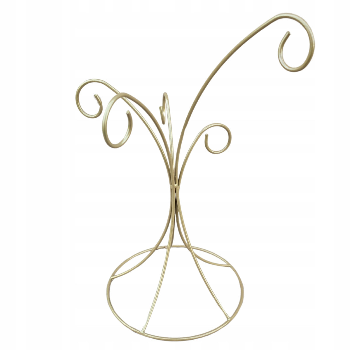 METAL BAUBLE STAND DECORATION PENDANT reed gold mat 30c