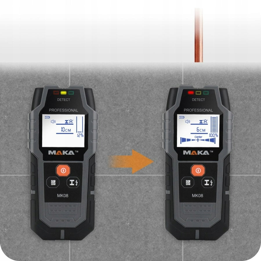 METAL CABLE DETECTOR IN METAL WOOD WALL + BATTERY Power supply batteries