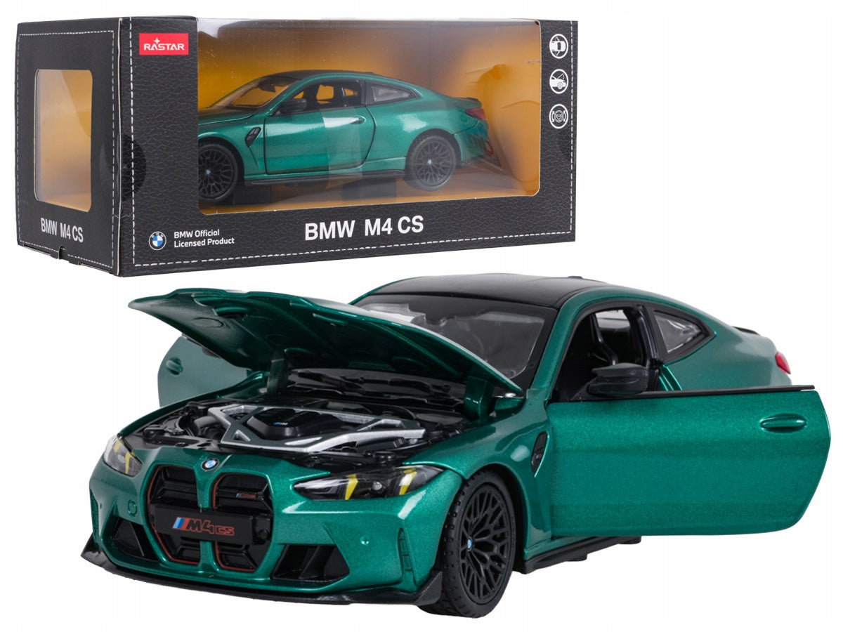 METAL CAR BMW M4 1:24 RASTAR OPENING DOORS AND FLAP