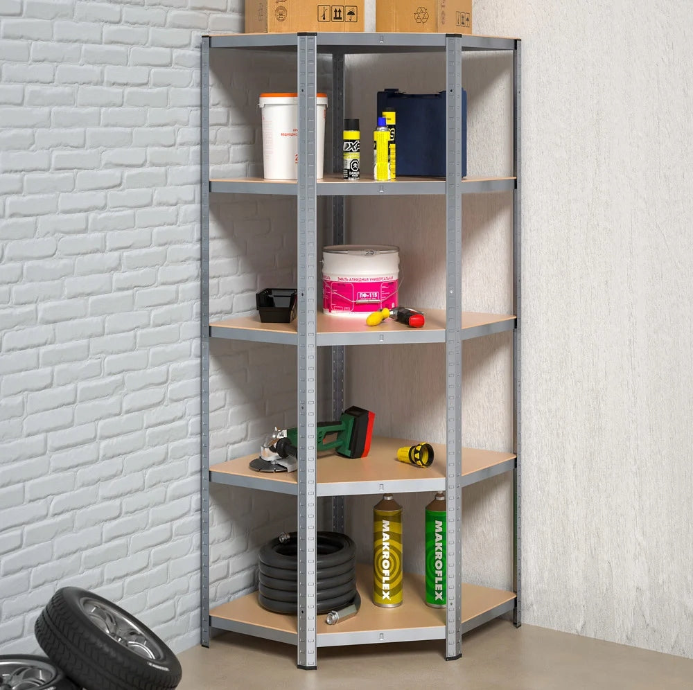 METAL CORNER RACK 2in1 GARAGE STORAGE 180x90x40cm 875kg Manufacturer code REGAŁ NAROŻNY METALOWY 2w1 180x90x40cm 875kg