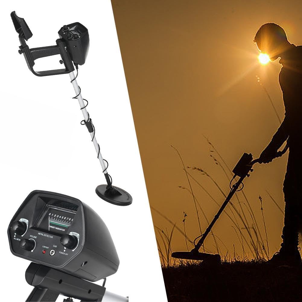METAL DETECTOR FOR SEARCHING FOR GOLD JEWELRY COINS AND HIDDEN METALS Power supply battery and mains