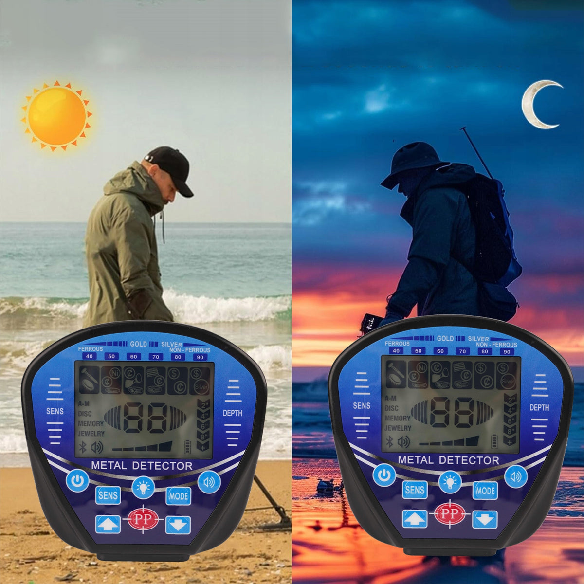 METAL DETECTOR WATERPROOF IP65 DETECTS COINS Manufacturer code DPJSTCQJB12