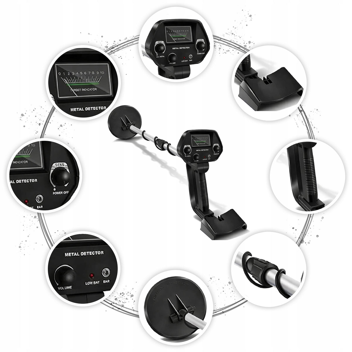 METAL DETECTOR WITH DISCRIMINATION WATERPROOF Manufacturer code CT-1032