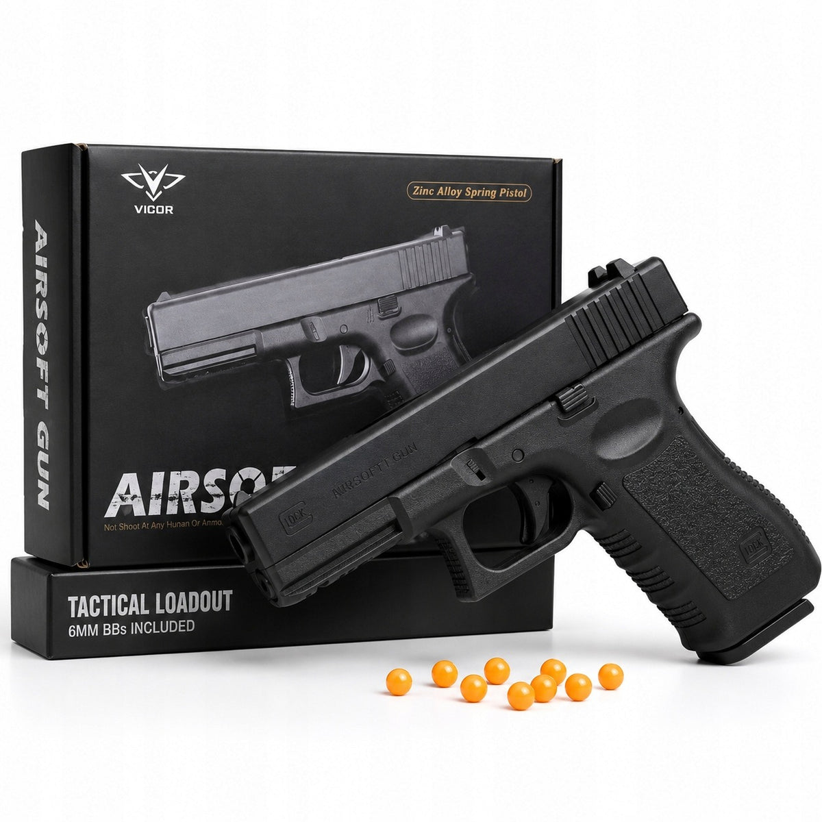 METAL GUN GLOCK FOR BALLS BLACK REPLICA