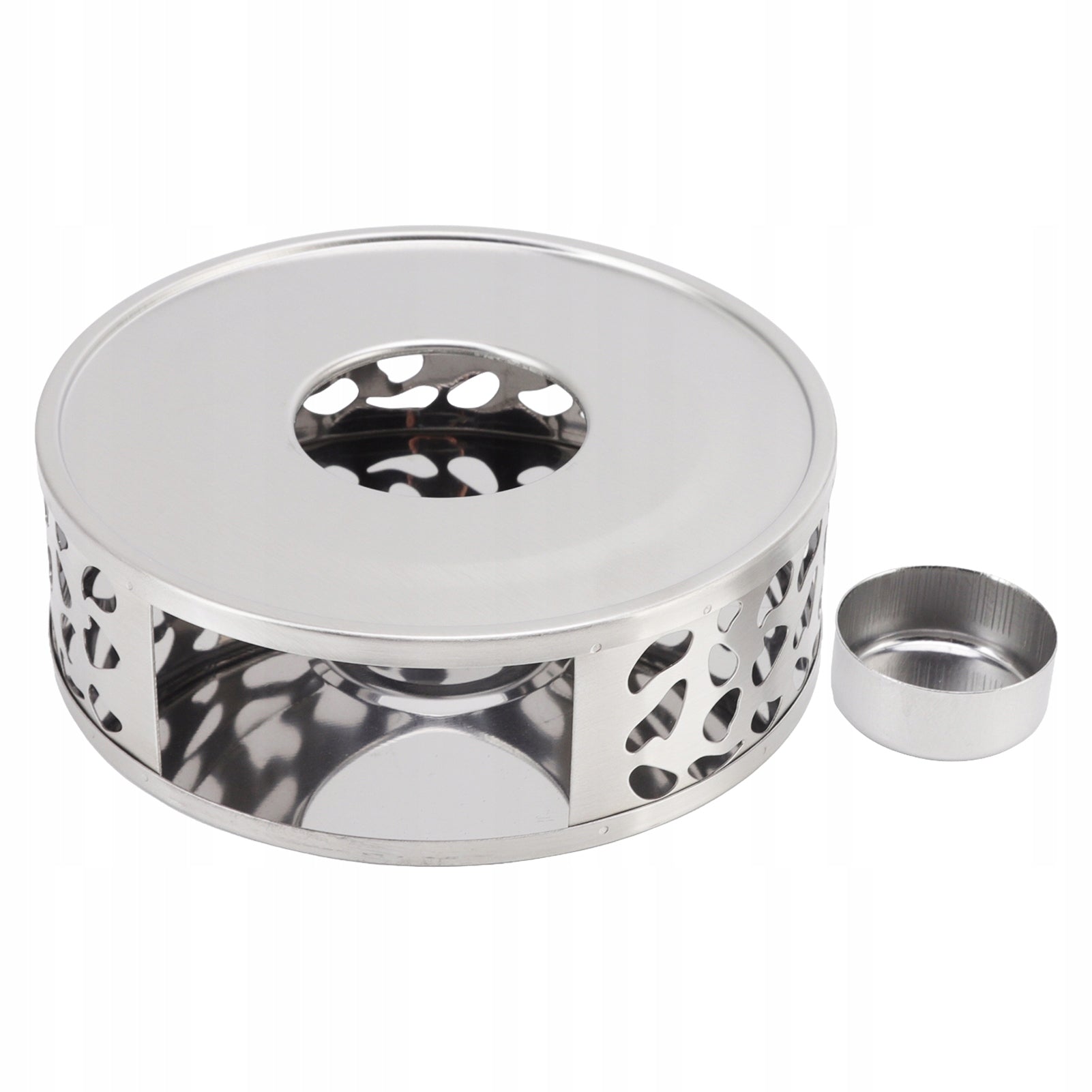 METAL JUG WARMER CANDLE HOLDER ROUND 15CM