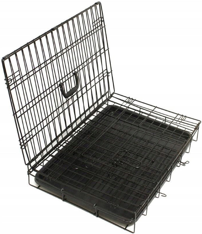 METAL KENNEL CAGE FOR DOG ANIMALS TRANSPORTER PLAYPEN 92,5x57,5x64 Brand Funfit Home&Office