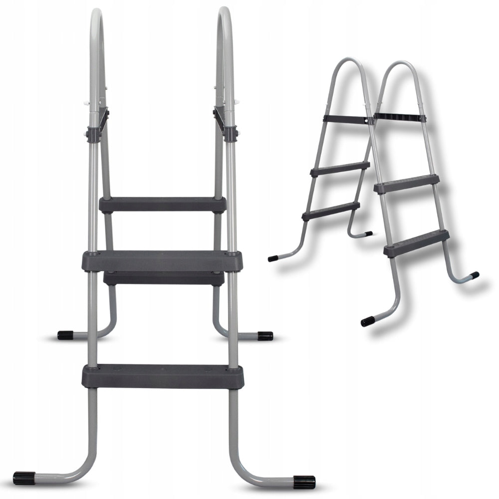 METAL LADDER FOR SWIMMING POOL INTEX BESTWAY UP TO 84CM DOUBLE-SIDED ME