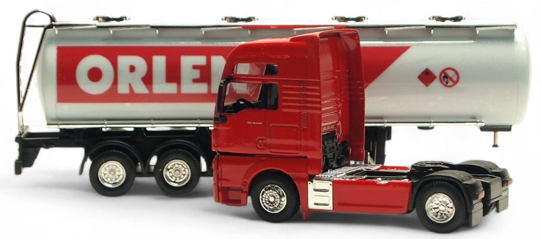 METAL MODEL TRUCK MAN ORLEN TANKER BURP FOR FUEL TRANSPORT Manufacturer code 1647