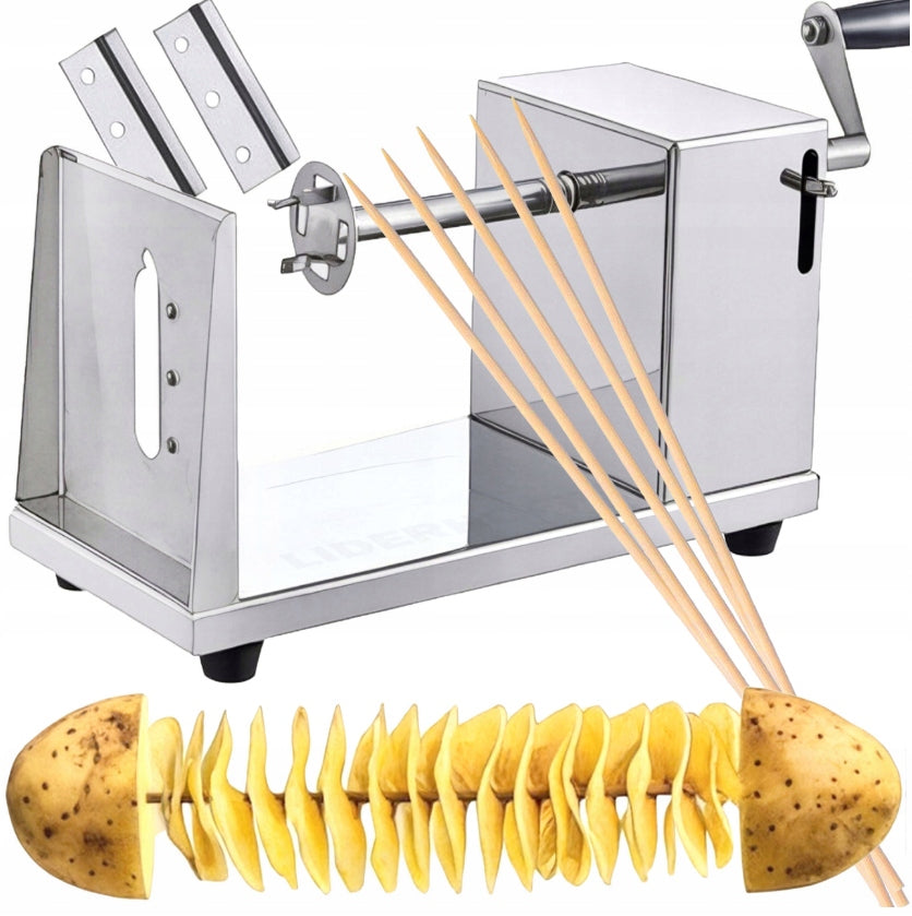 METAL POTATO MACHINE CURVED CHIPS FRIES SPIRAL STRONG XL