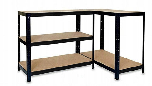 METAL RACK FOR PANTRY GARAGE BASEMENT STRONG 1325KG BLACK 180x90x40cm Manufacturer code KLT20CP-W