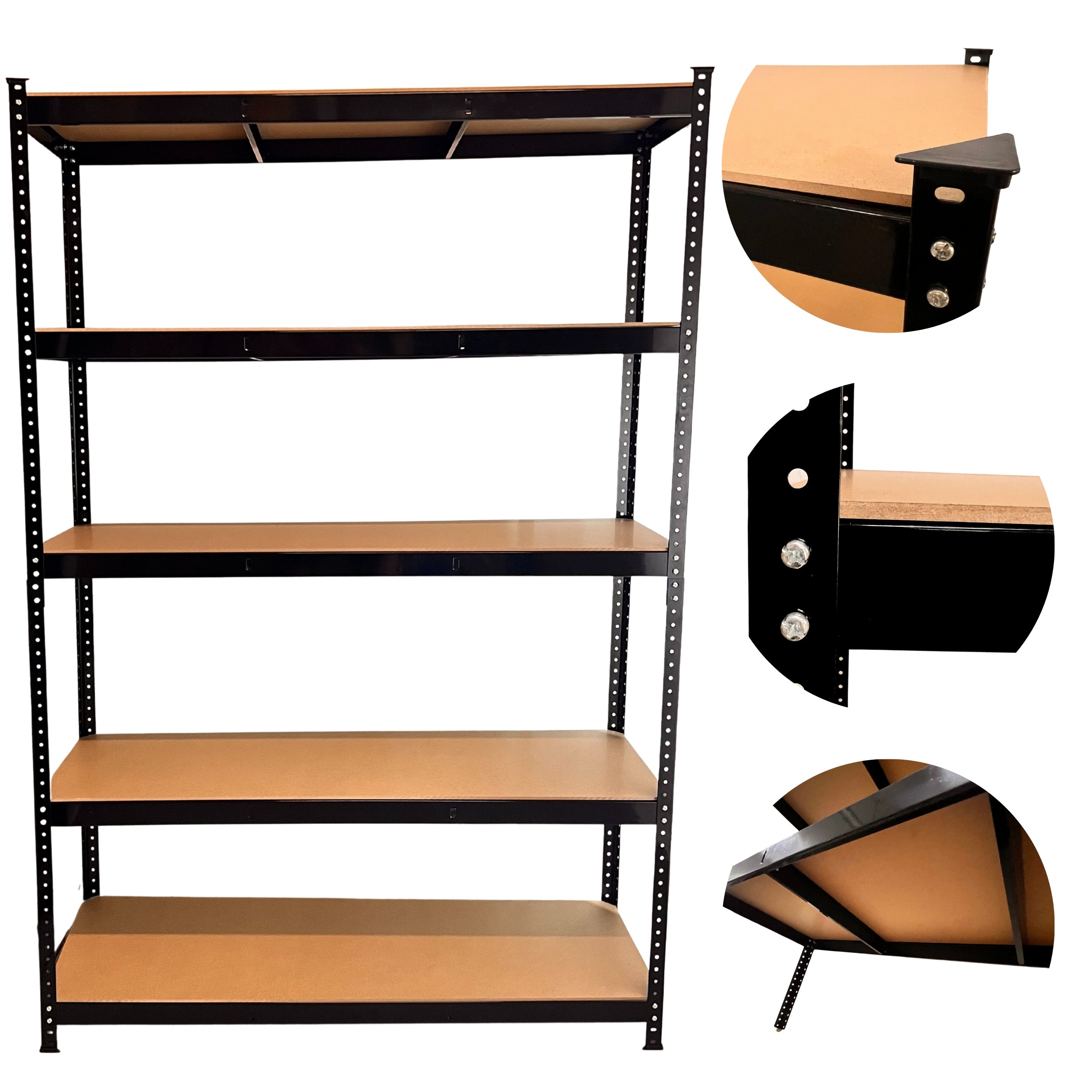 METAL RACK TWISTED BLACK STABIL200 180X120X40 SOLID DURABLE