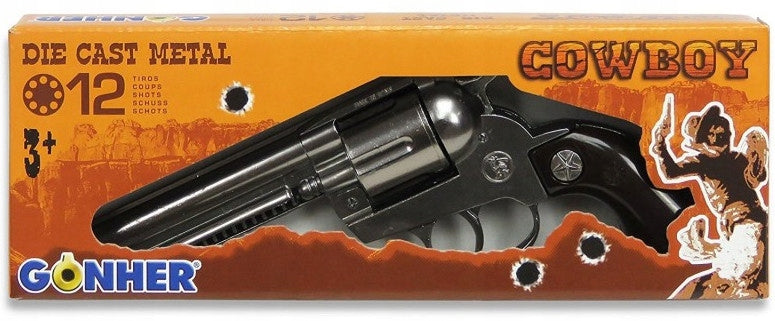 METAL REVOLVER CAPTURED 12 COWBOY - GONHER 121/0 Packaging status original