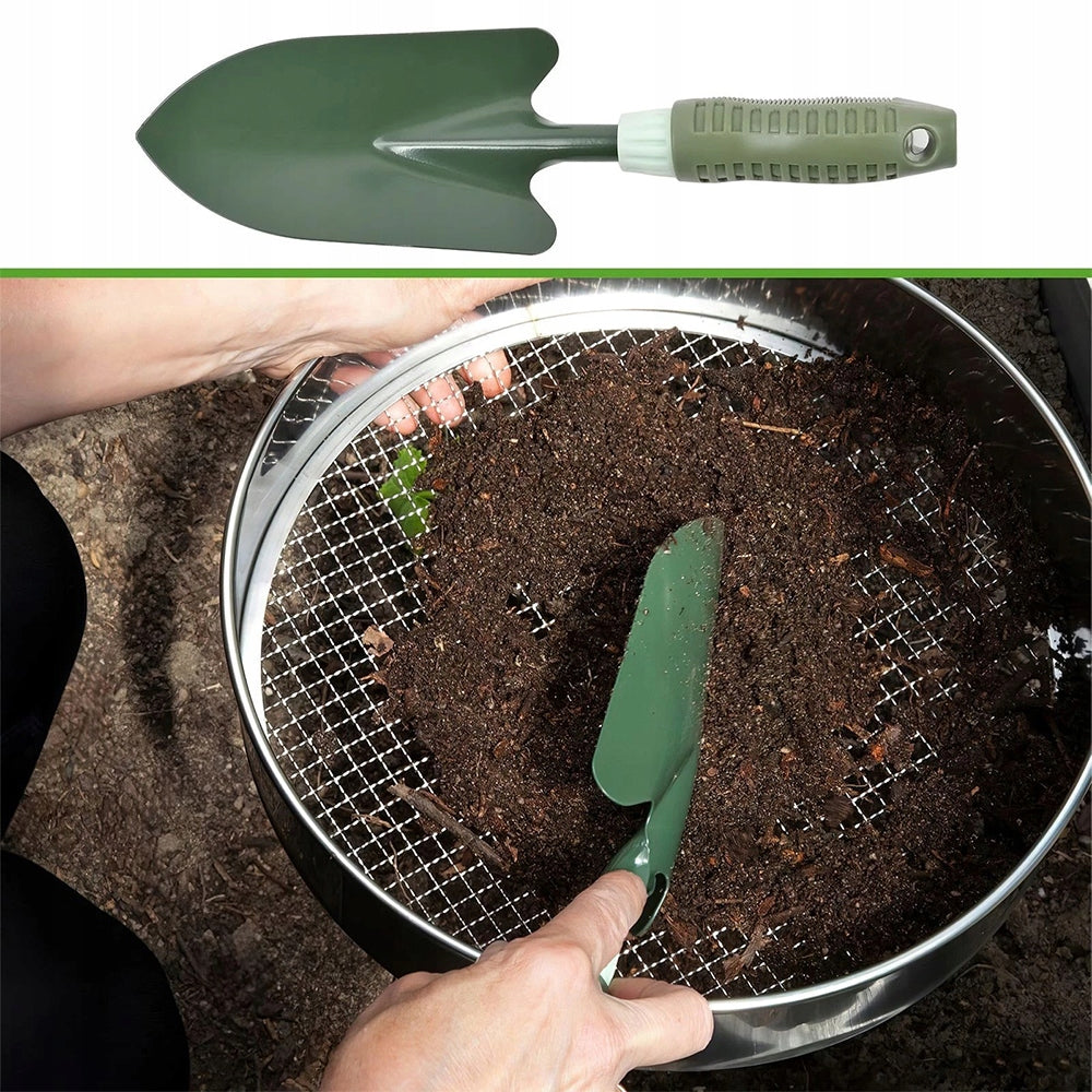 METAL SIEVE FOR GARDEN SOIL WITH 5 THICK AND FINE EYELETS Sowing width 1 cm