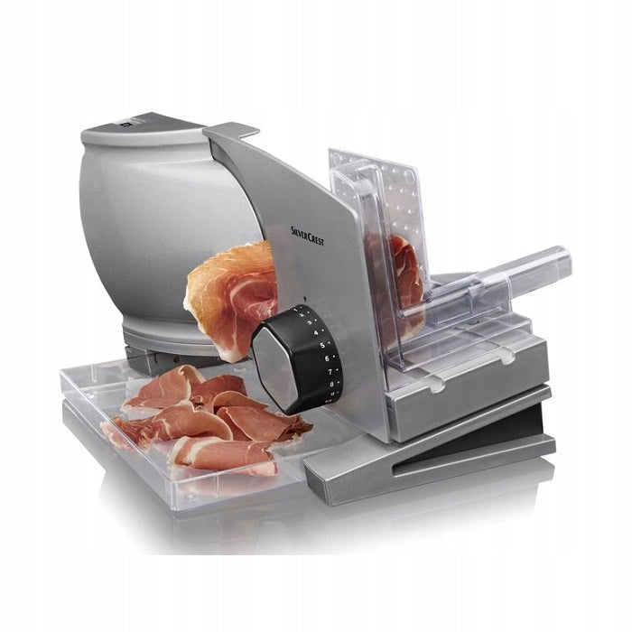 METAL SLICER SilverCrest QUIET DURABLE 120W + TRAY Manufacturer code 394659