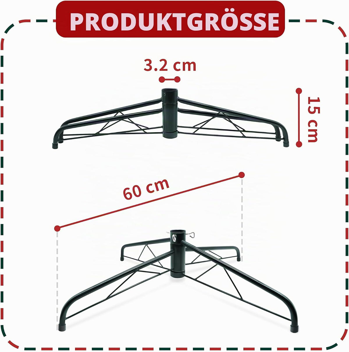 METAL STAND FOR ARTIFICIAL CHRISTMAS TREE UNIVERSAL Manufacturer code 051