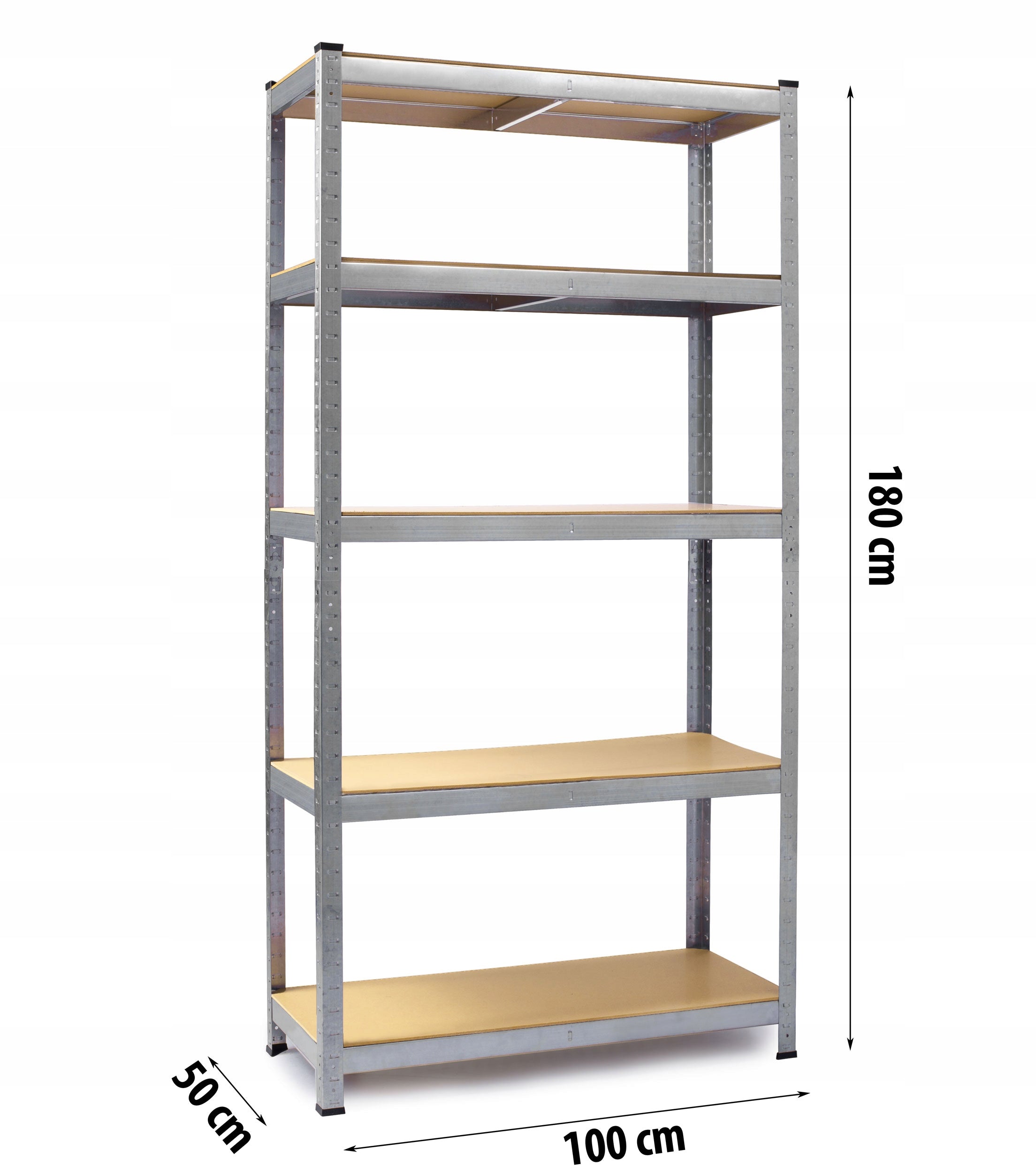 METAL STORAGE RACK 180x100x50cm 875kg 2in1 Product height 180 cm