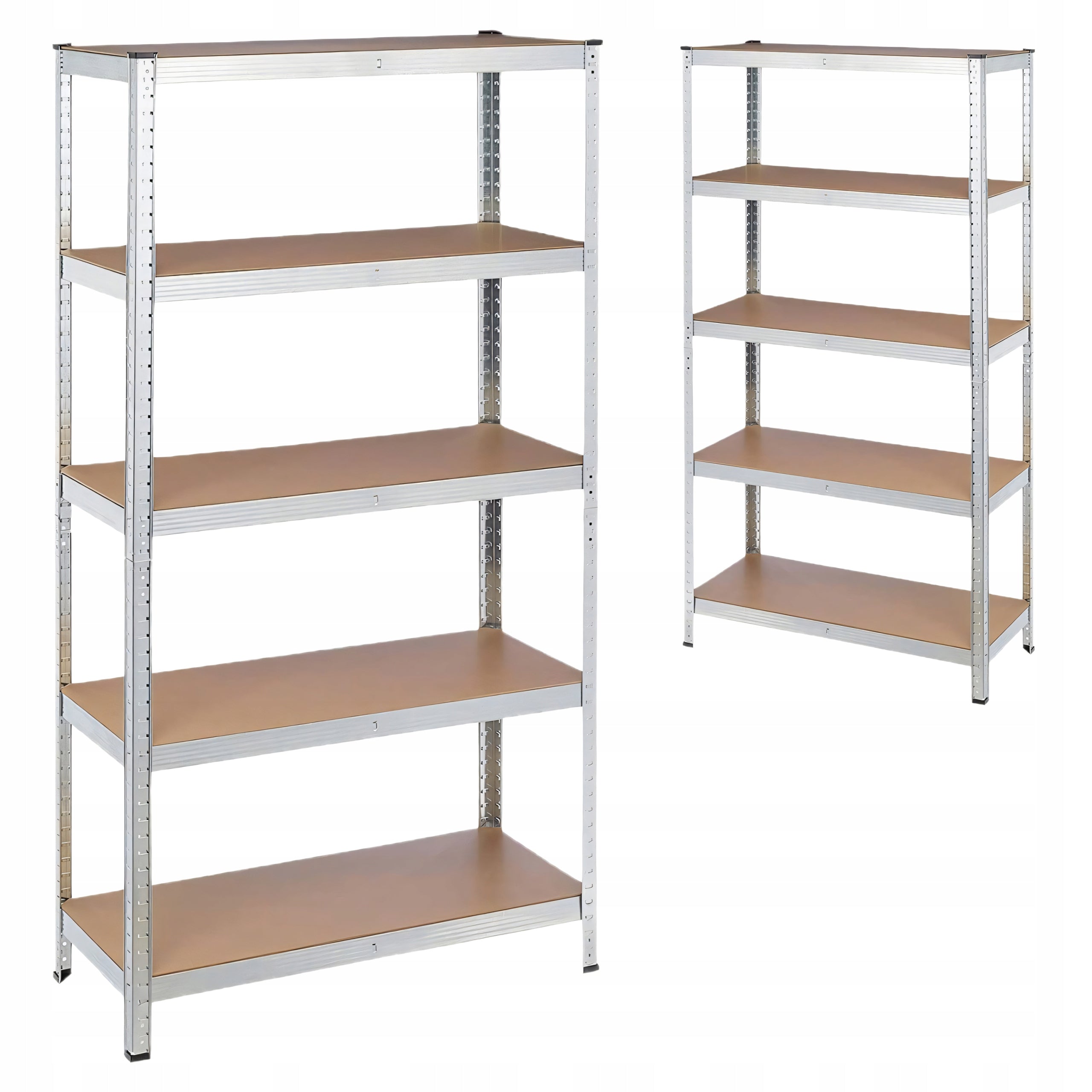 METAL STORAGE RACK 2in1 5 SHELVES 180X90X40CM 875KG GARAGE PRESSED Manufacturer code OR1116