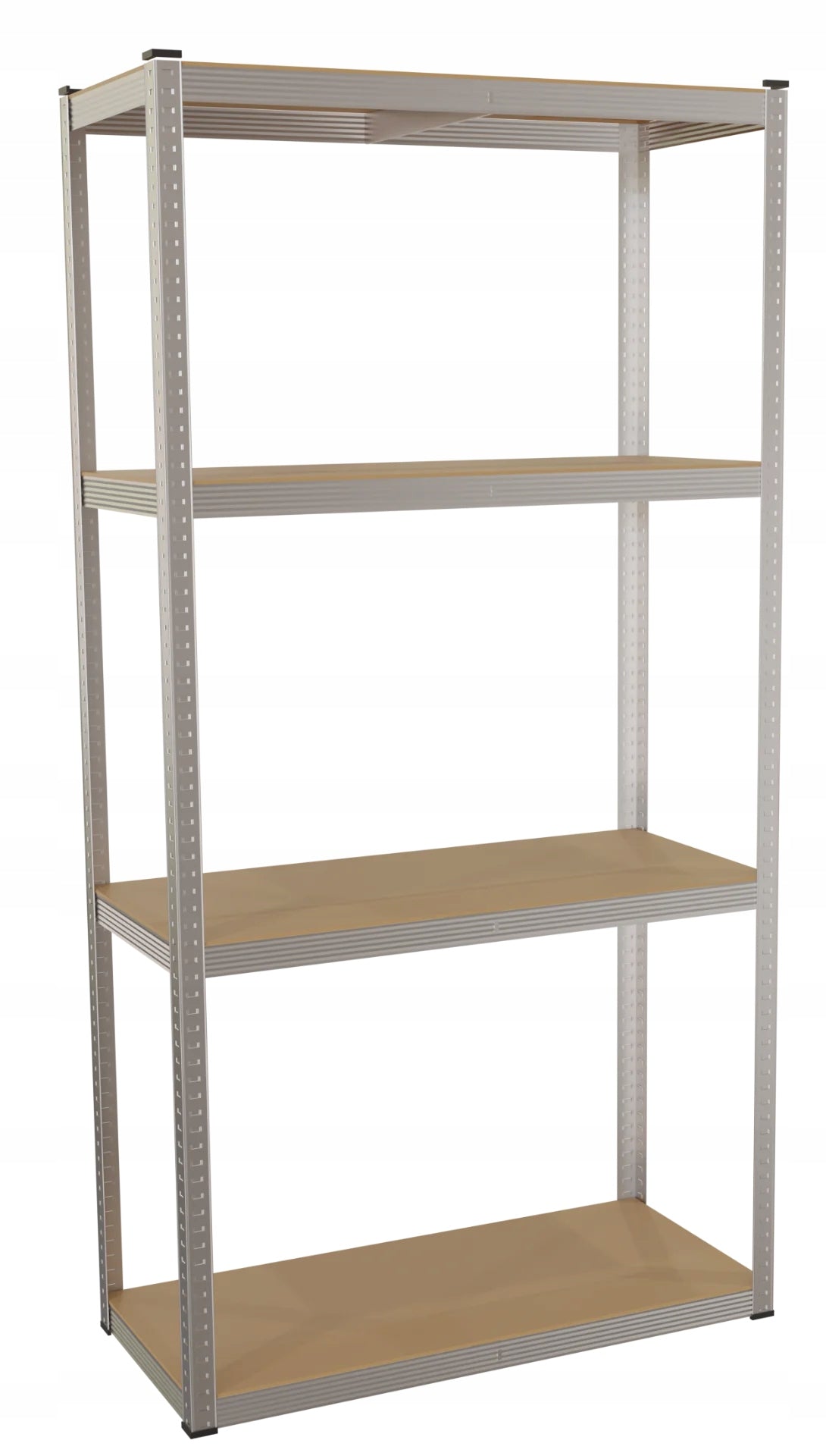 METAL STORAGE RACK 4 SHELVES 175X80X40CM FOR GARAGE MAMMOTH 700KG Packaging status original