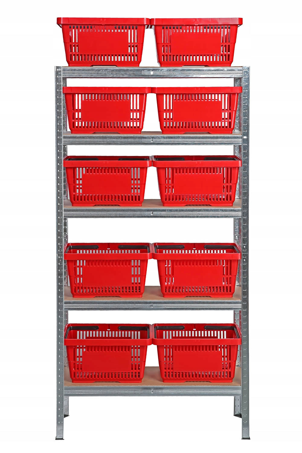 METAL STORAGE RACK 5 SHELVES 180x90x30cm garage basement warehouse galvanized Manufacturer code Regał metalowy 2w1 niebieski