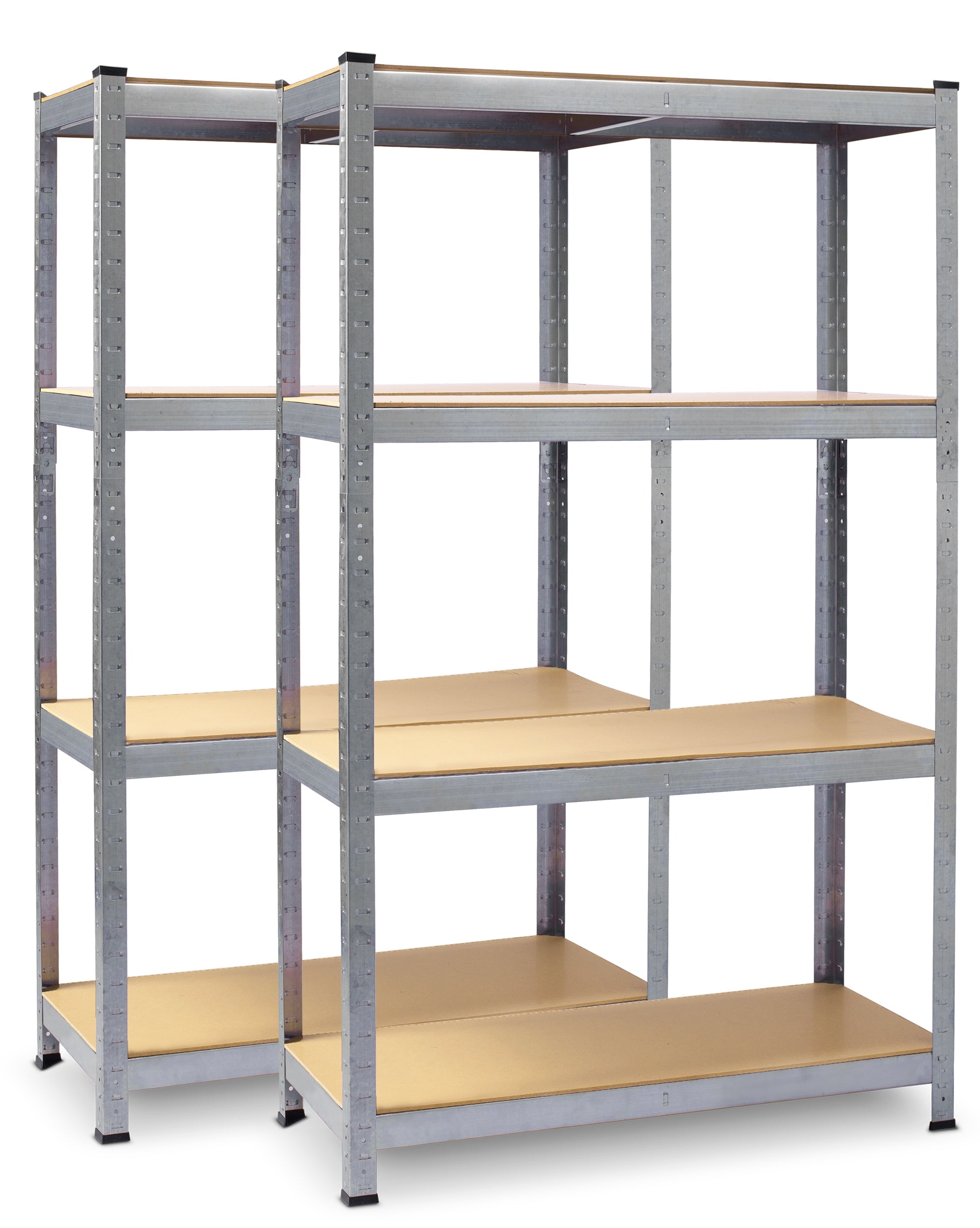 METAL STORAGE RACK FOR BASEMENT GARAGE SET 2X 180x90x40cm UP TO 600KG