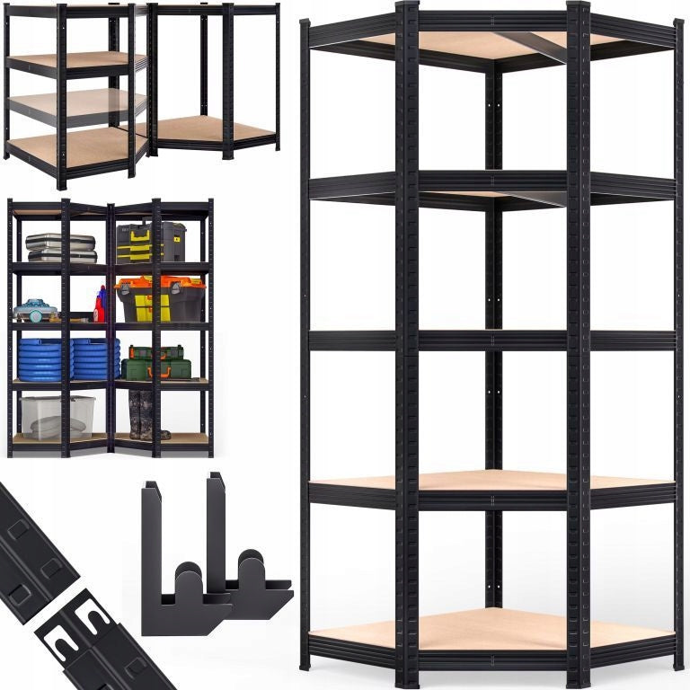 METAL STORAGE RACK FOR CORNER GARAGE Packaging status original