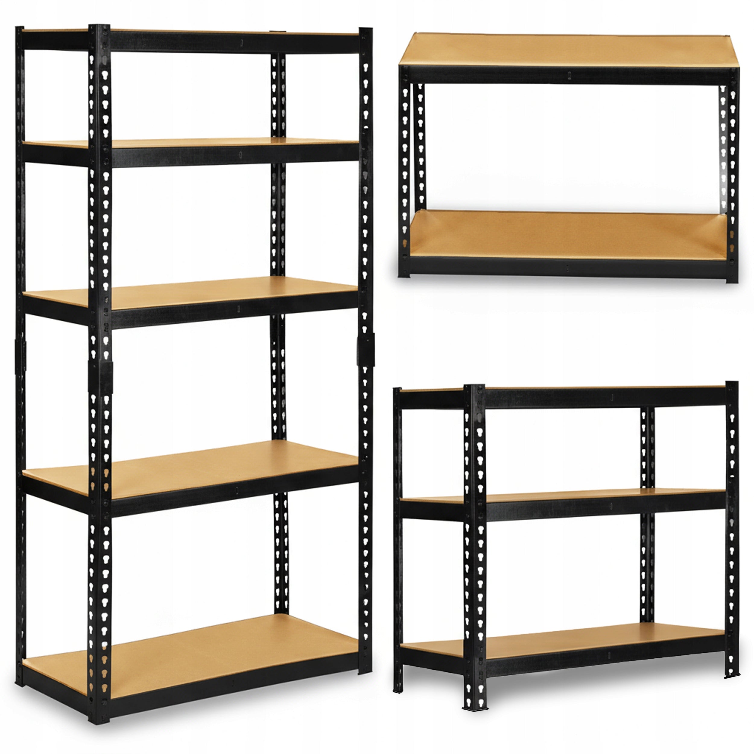 METAL STORAGE RACK FOR GARAGE 2in1 1325kg 183x90x40cm HUMBERG