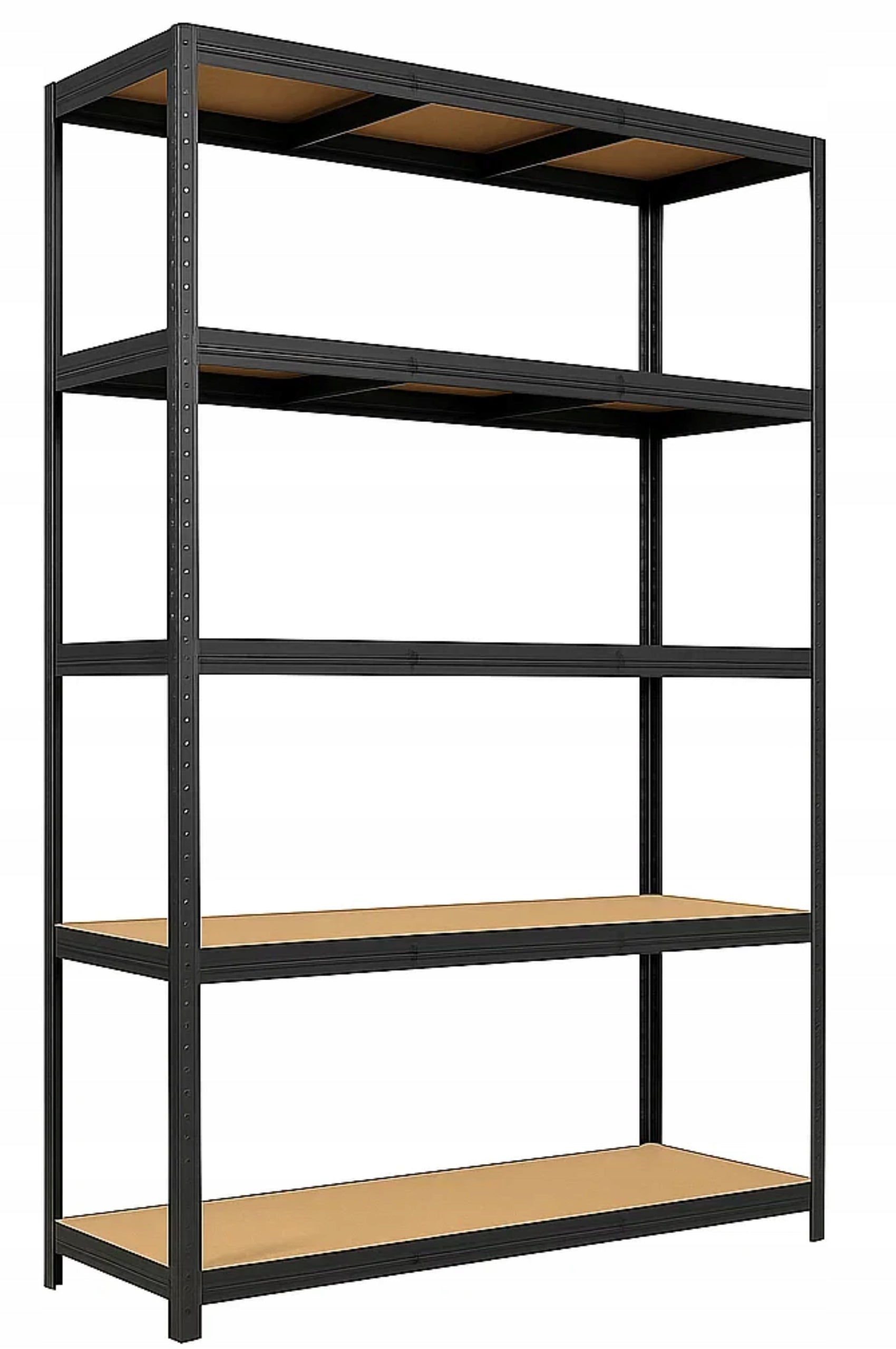 METAL STORAGE RACK LEGGER - BLACK - LIFTING CAPACITY 1000 KG - 205x120x45 CM Packaging status original