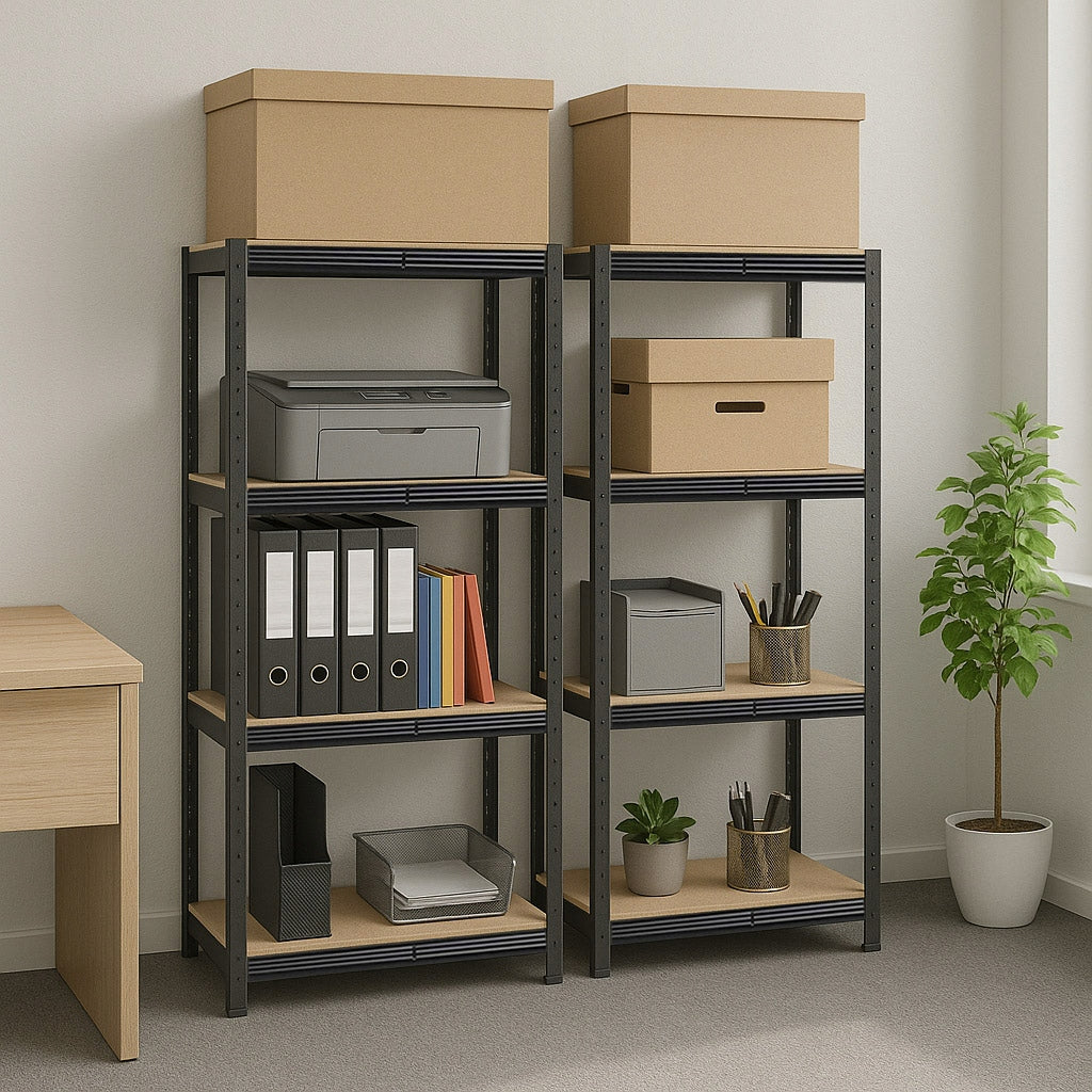 METAL STORAGE RACK OFFICE WORKSHOP FOR GARAGE 150KG PER SHELF EAN (GTIN) 5905523069617