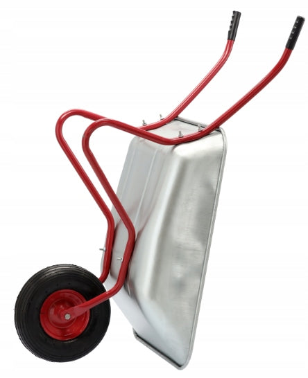 METAL WHEELBARROW LIGHT GALVANIZED GARDEN FOR GARDEN METAL WHEEL 80/120 L Product weight with unit packaging 8 kg
