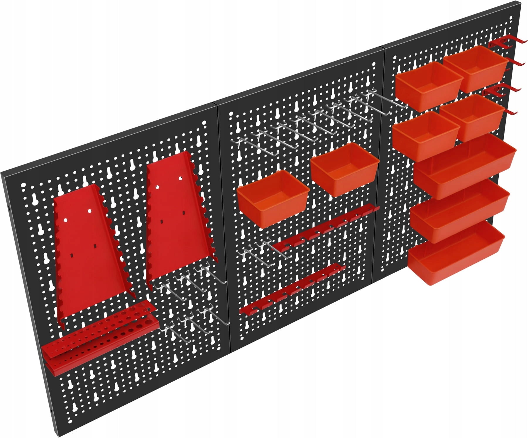 METAL WORKSHOP TOOL BOARD 120X60CM HANGERS CONTAINERS Kind backboard