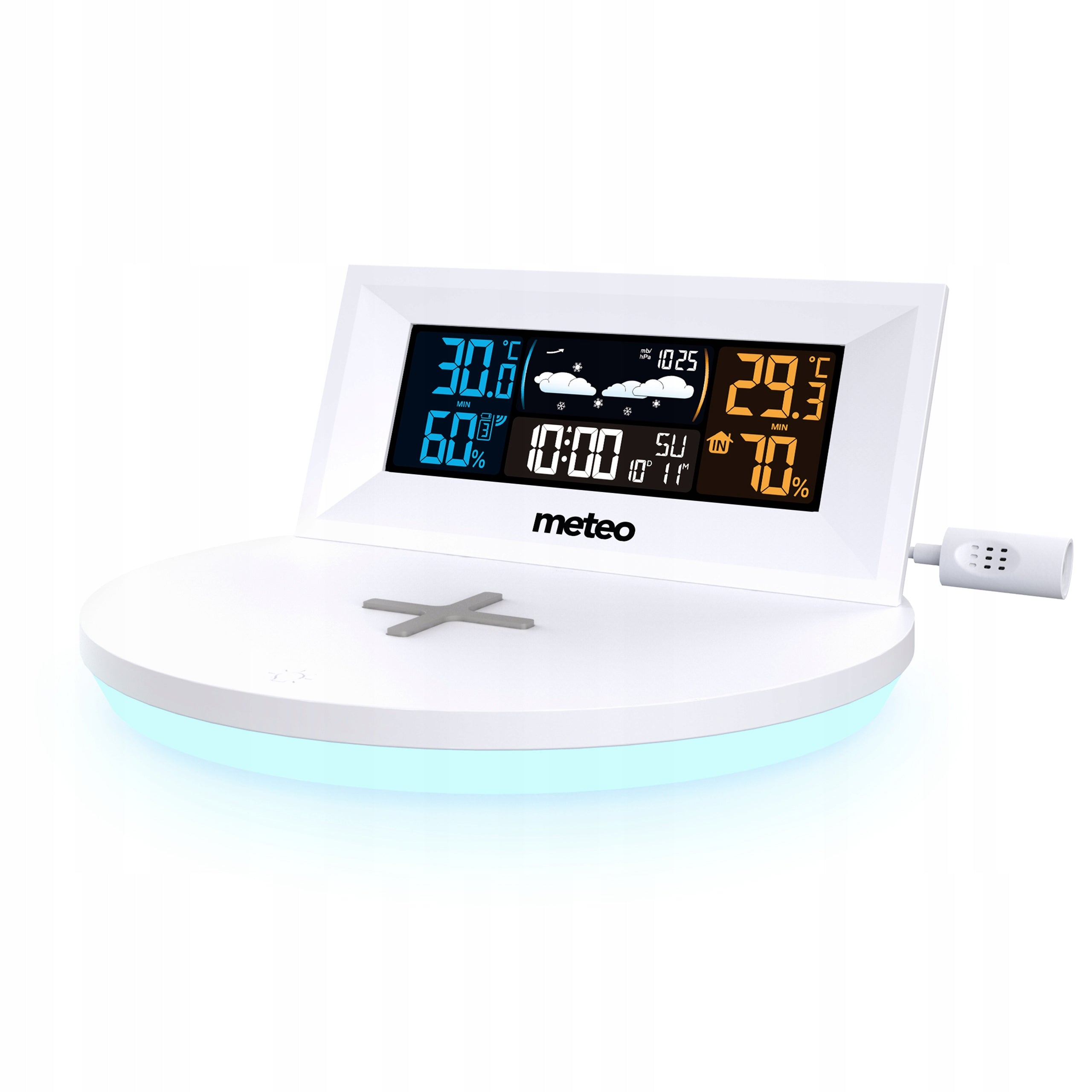 METEO SP94 WEATHER STATION WITH AN INDUCTION CHARGER Batteries included no