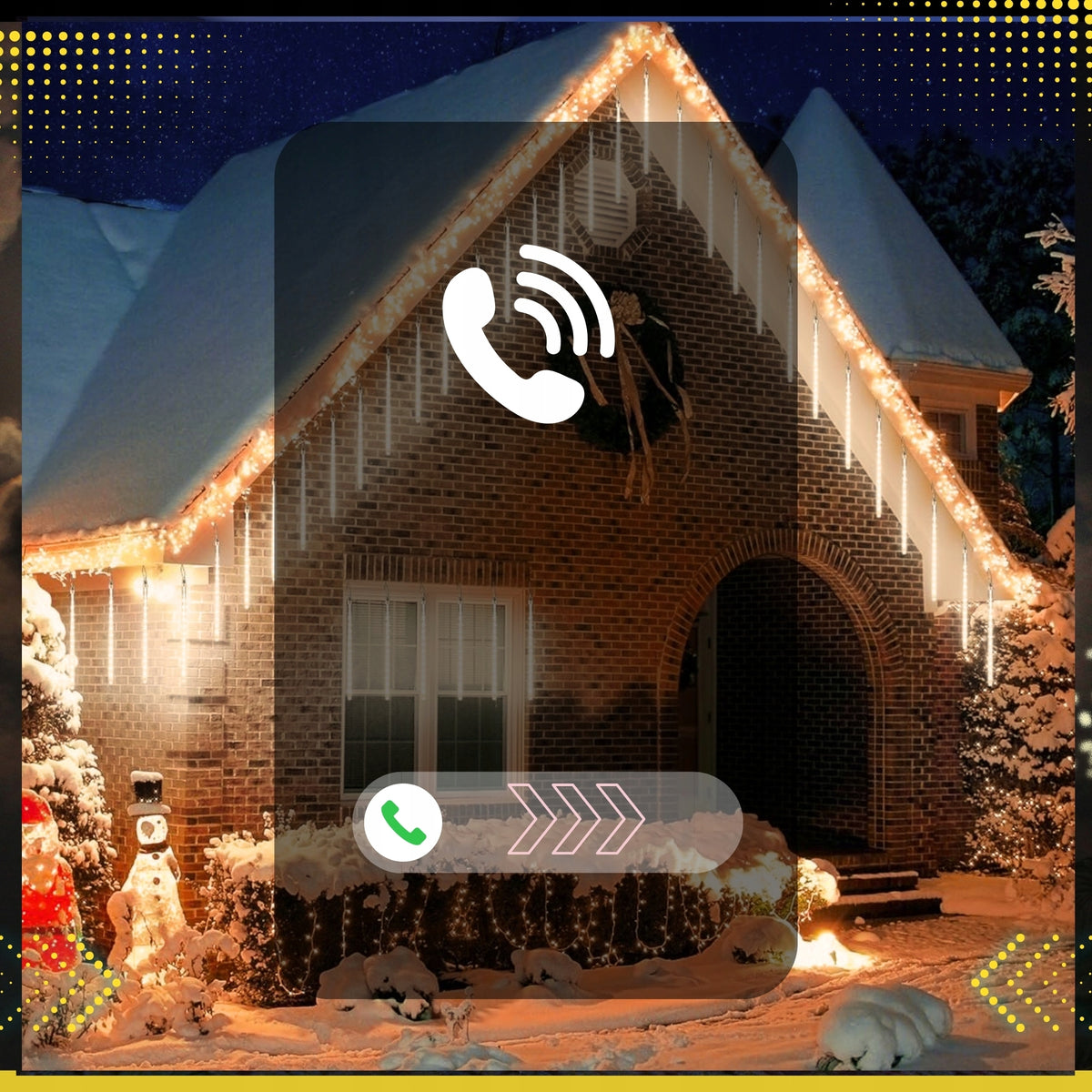 METEORS 50 CM LIGHTS FALLING SNOW CHRISTMAS IP44 ICICLES LED WHITE WARM EAN (GTIN) 5906630701933