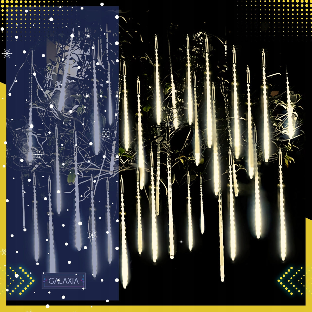 METEORS 50 CM LIGHTS FALLING SNOW CHRISTMAS IP44 ICICLES LED WHITE WARM Manufacturer code Meteor LED barwa ciepła