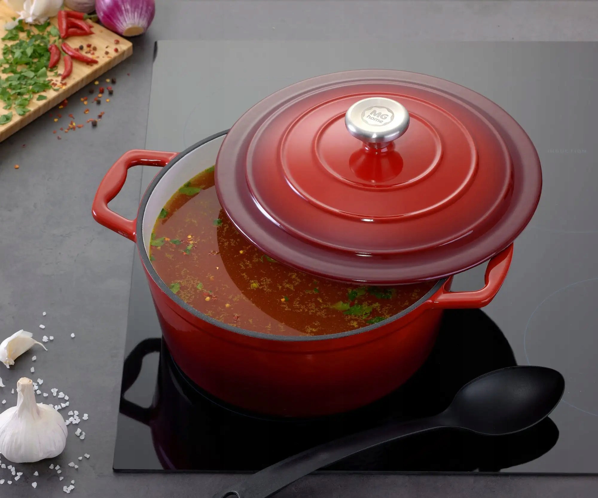 MG HOME | Cast iron pot 2,1 l INFINITO 20 cm with lid / enamelled EAN (GTIN) 5903849203319