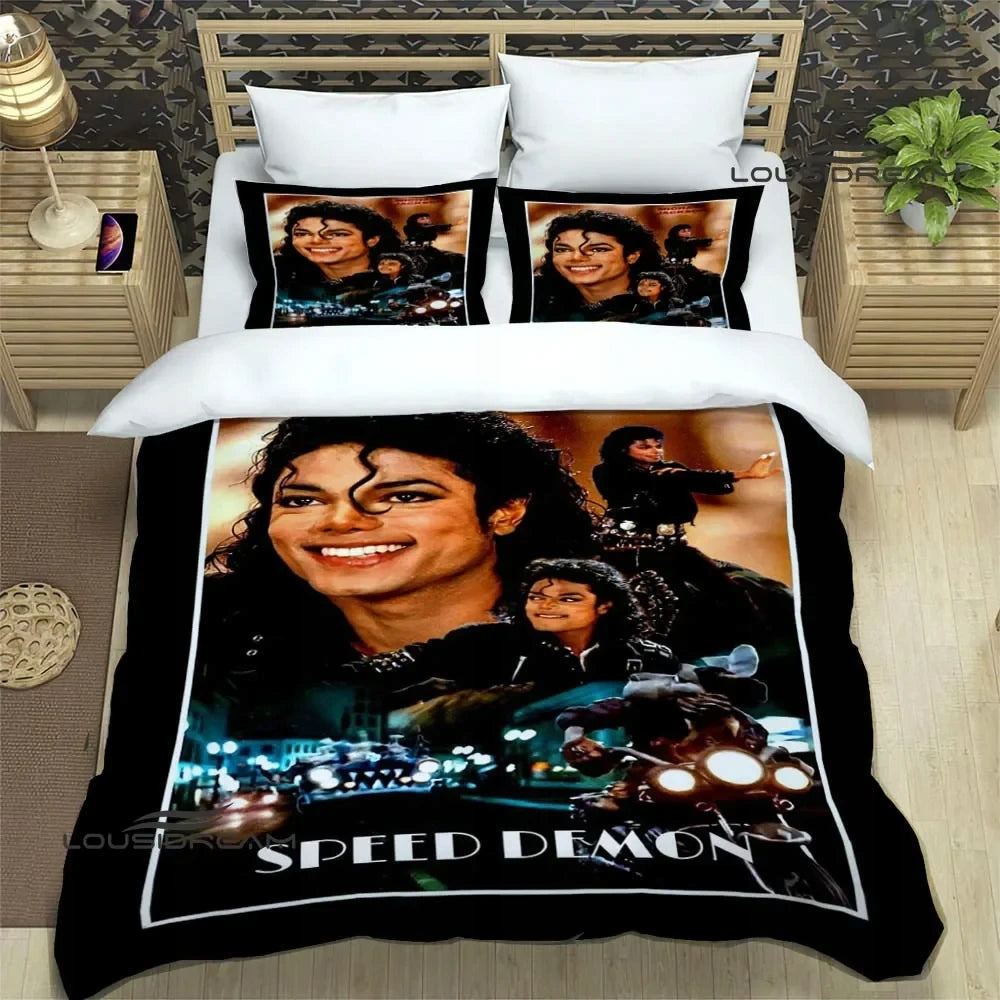 MICHAEL JACKSON PRINTED BEDDING SETS BIRTHDAY GIFT a