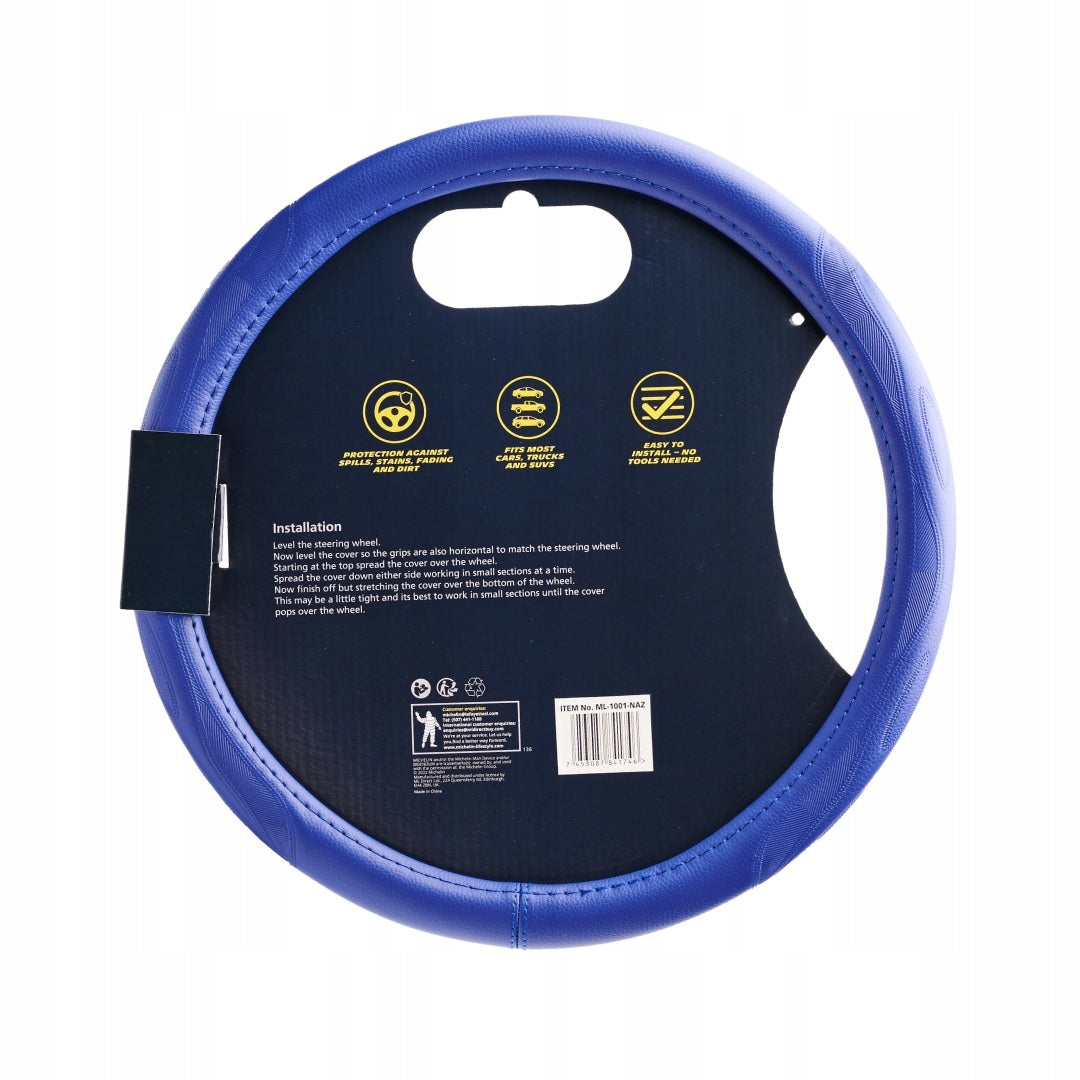 MICHELIN Steering Wheel Cover Blue M 36,8-39,4cm Packaging status original
