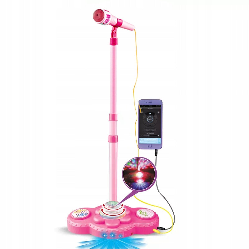 MICROPHONE ON TRIPOD KARAOKE SET LIGHT SOUND MP3 Manufacturer code ZG0599