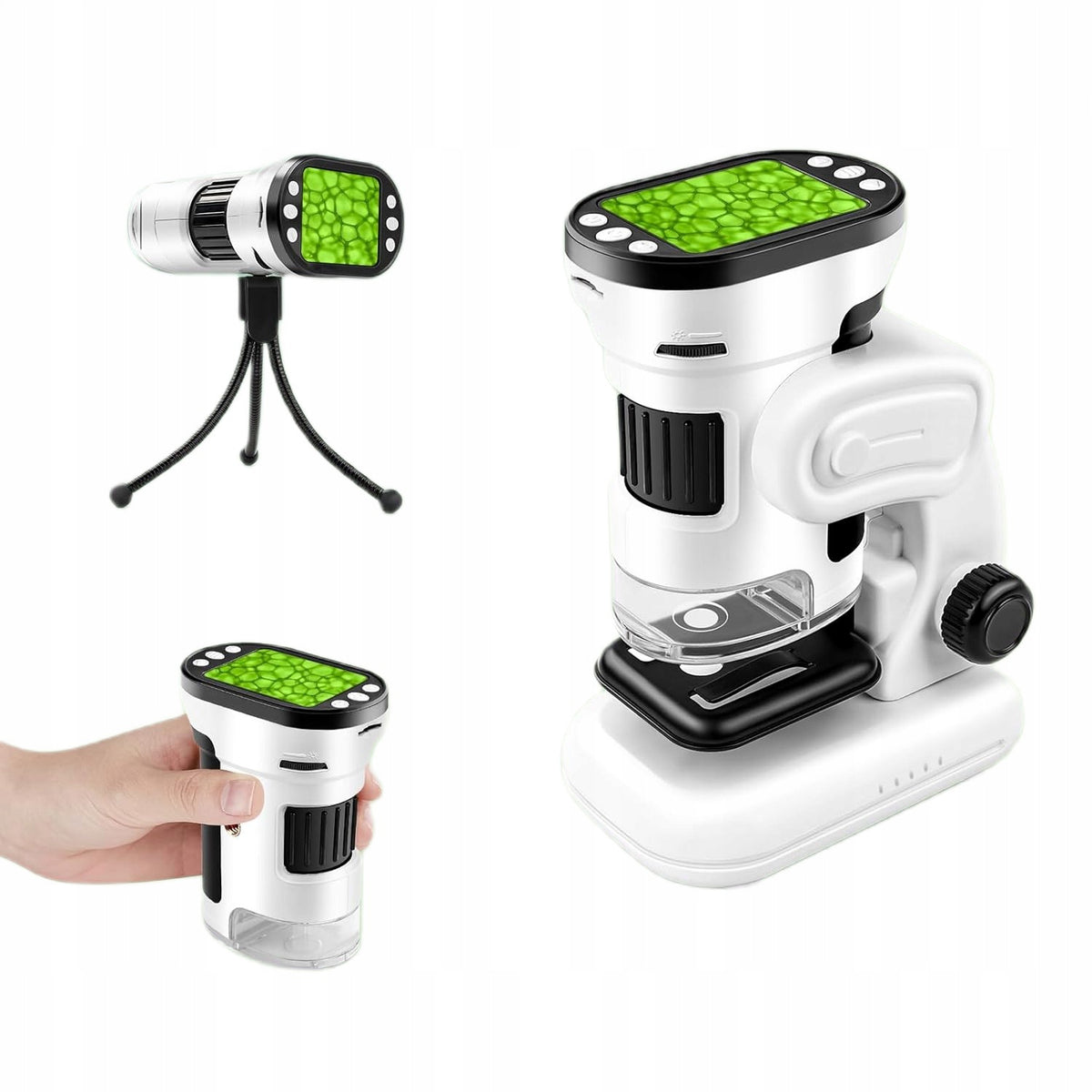 MICROSCOPE Digital KIDS 1000x PHOTOS LED CAMERA HD SCREEN Handheld USB Brand ToysPlanet