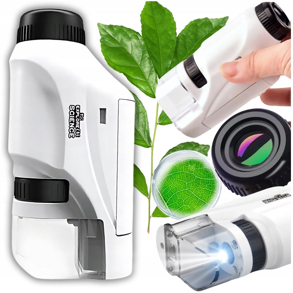 MICROSCOPE MINI POCKET PORTABLE EDUCATIONAL TOY FOR CHILDREN GIFT