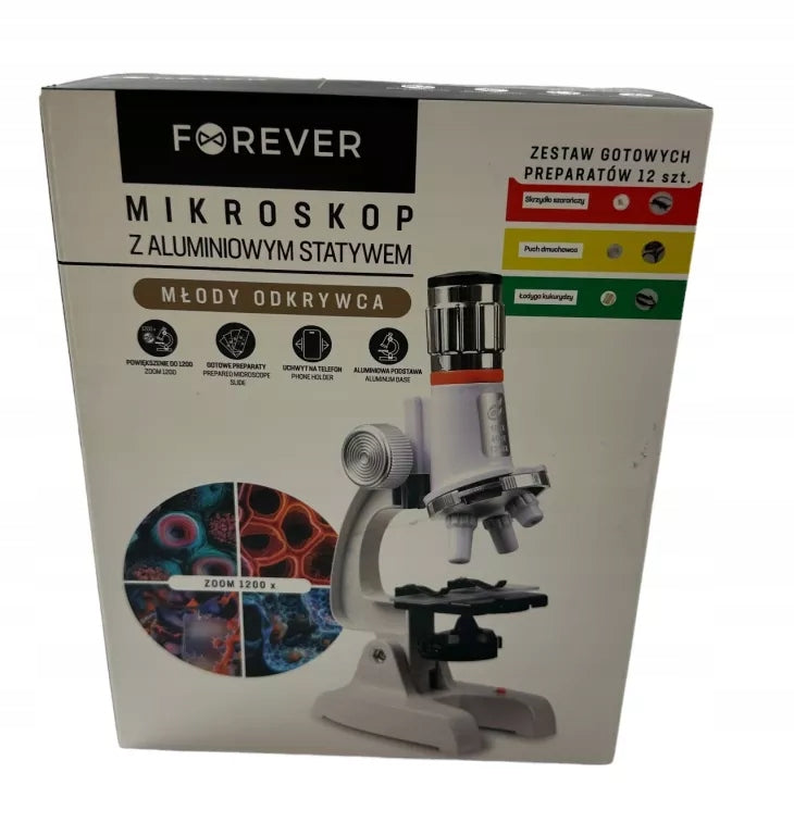 MICROSCOPE WITH ALUMINIUM TRIPOD FOREVER C2171 Brand Forever