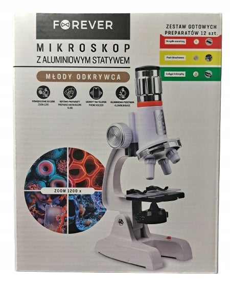 MICROSCOPE WITH ALUMINIUM TRIPOD FOREVER C2171