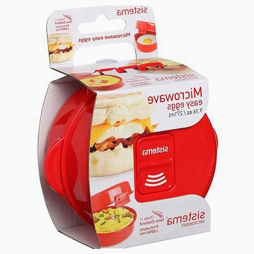 MICROWAVE EGG COOKING CONTAINER BPA FREE RED 271ML for home