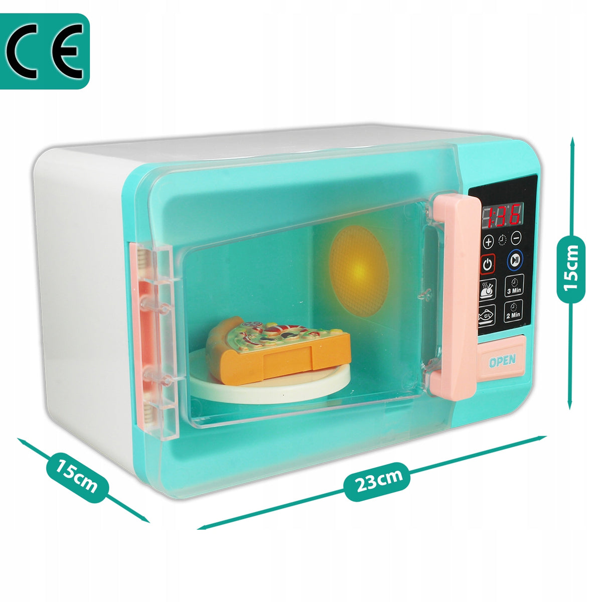 MICROWAVE FOR KITCHEN SET FOR CHILDREN AGD MICROWAVE CLOCK SOUND LIGHT Brand Stator