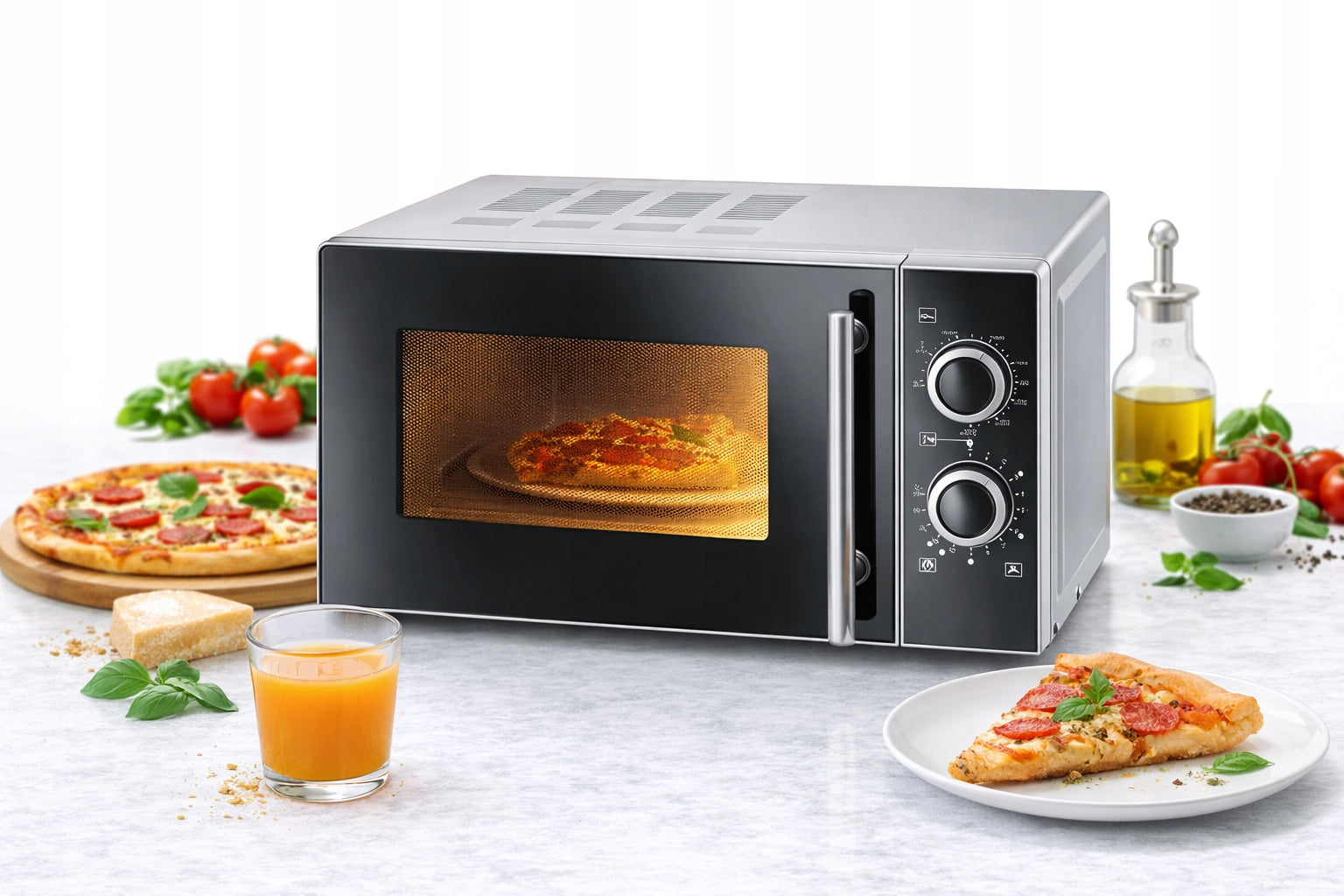 MICROWAVE OVEN MICROWAVE 2IN1 GRILL 900W 20L FREESTANDING SEVERIN