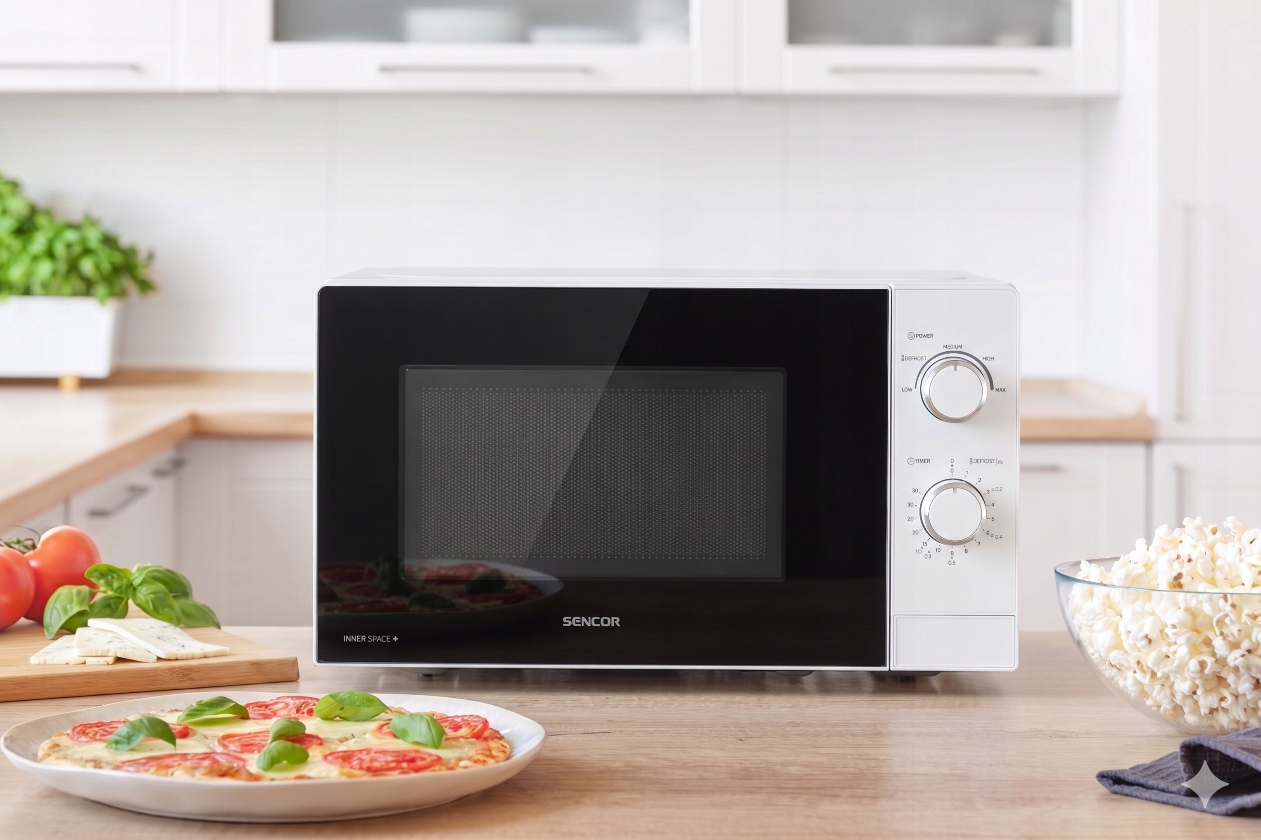 MICROWAVE OVEN SENCOR 20L 700W 25,5CM WHITE ORIGINAL Manufacturer code SMW 1718WH