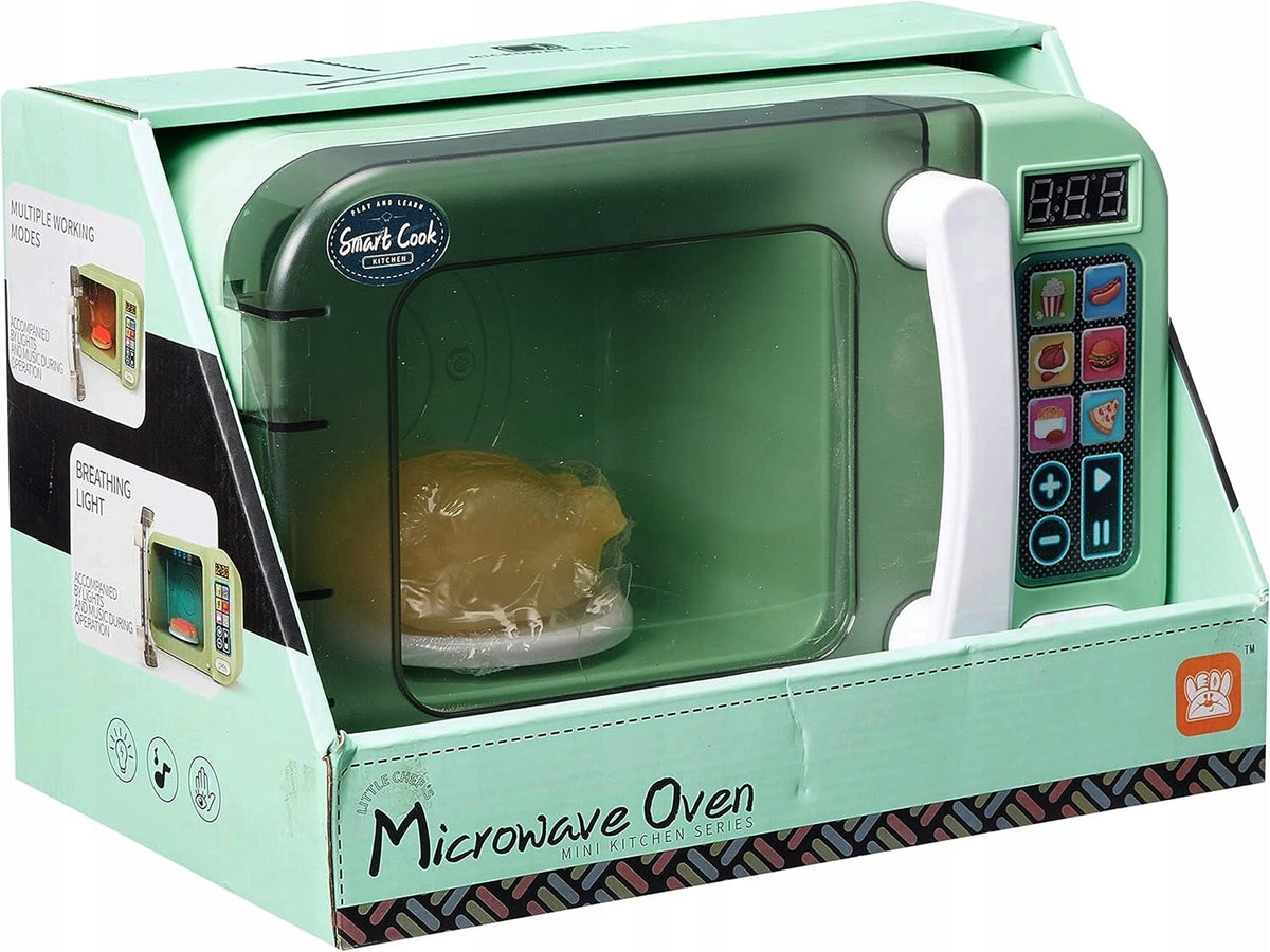 MICROWAVE OVEN for Kids Mini Microwave MICROWAVE SOUND LIGHT Color green