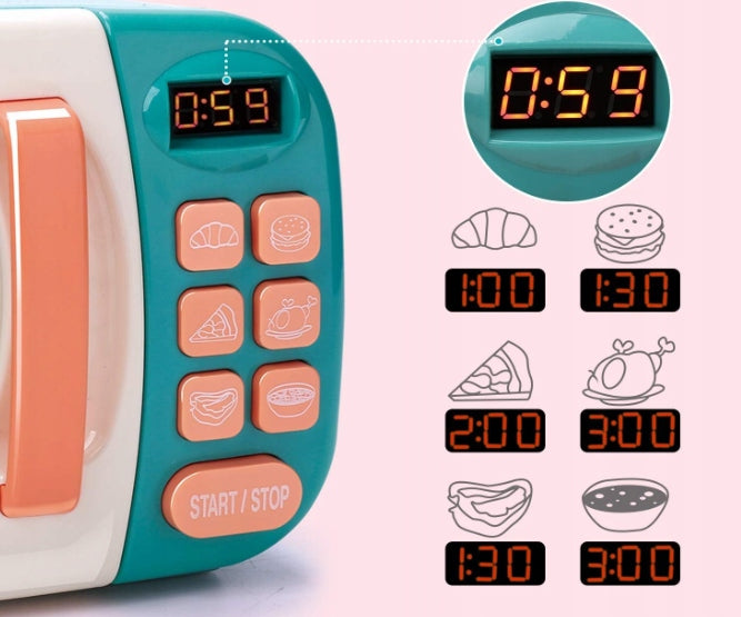 MICROWAVE kitchen set for children CUTE STONE Kid's age 3＋ years