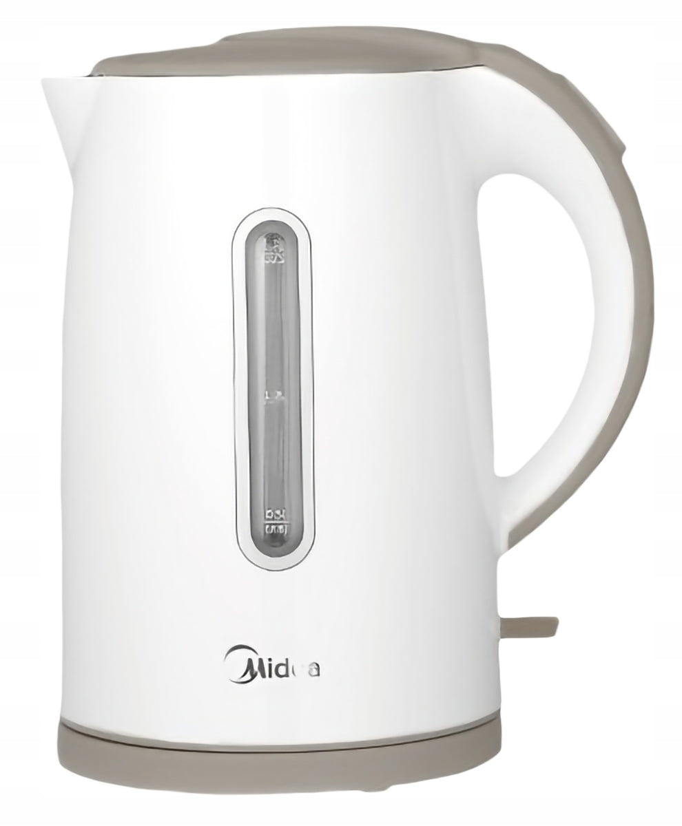 MIDEA ELECTRIC KETTLE 1.7L 2200W WHITE FAST COOKING LED STEEL Packaging status original