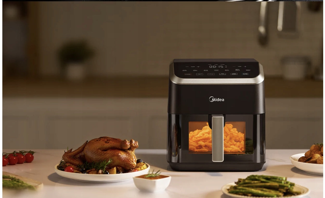 MIDEA Fat Free Fryer 5L HeatXpress 90% Less Oil Brand Midea